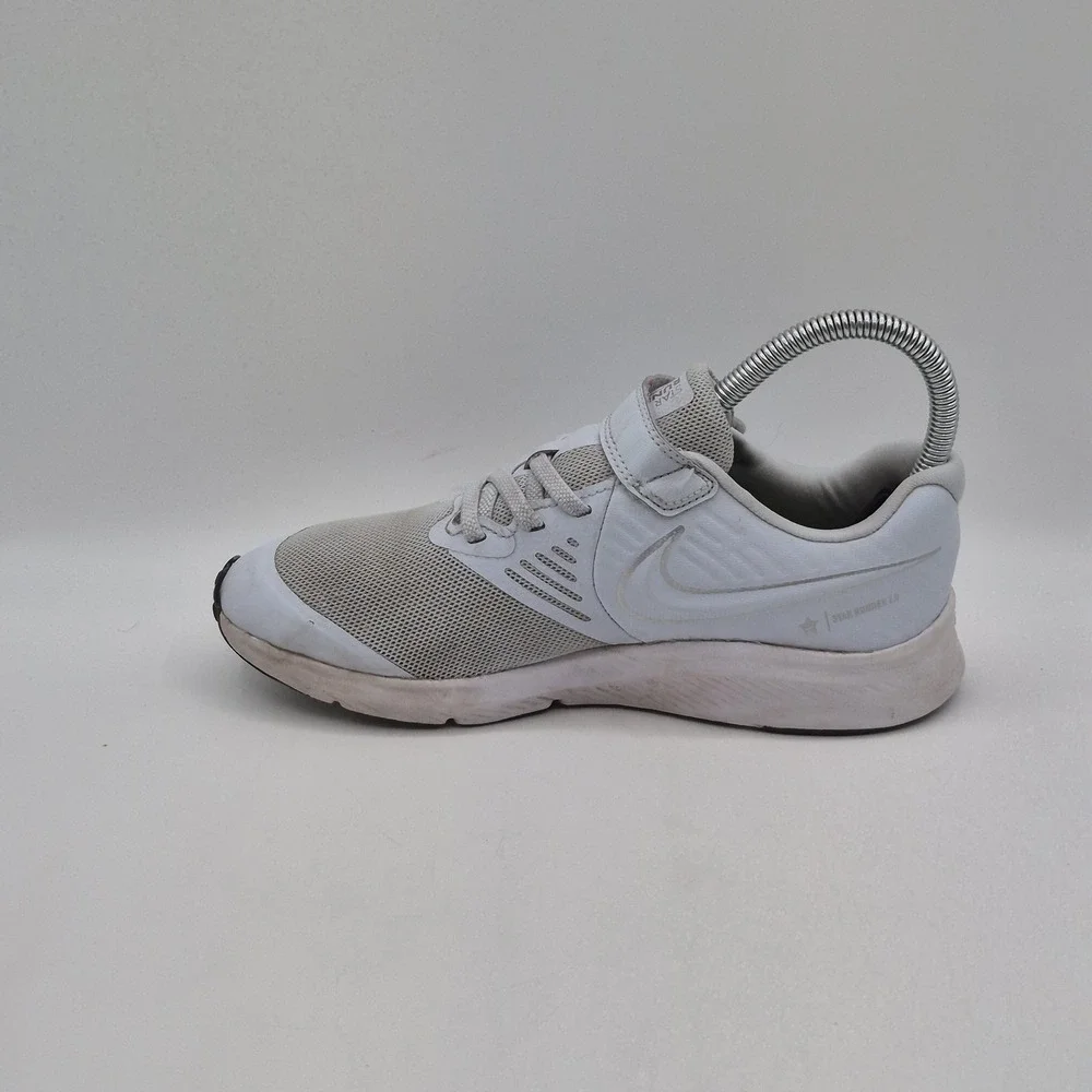 Nike Star Runner‎ 2 Shoes Youth Size 3Y White Gray Running Sneakers AT1801-401